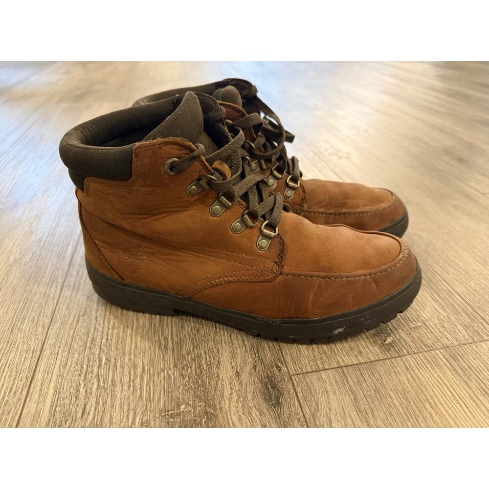 Timberland Brown Leather Lace-Up Boots - Picture 7 of 7
